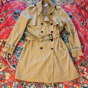 New York & Company Beige Trench Coat